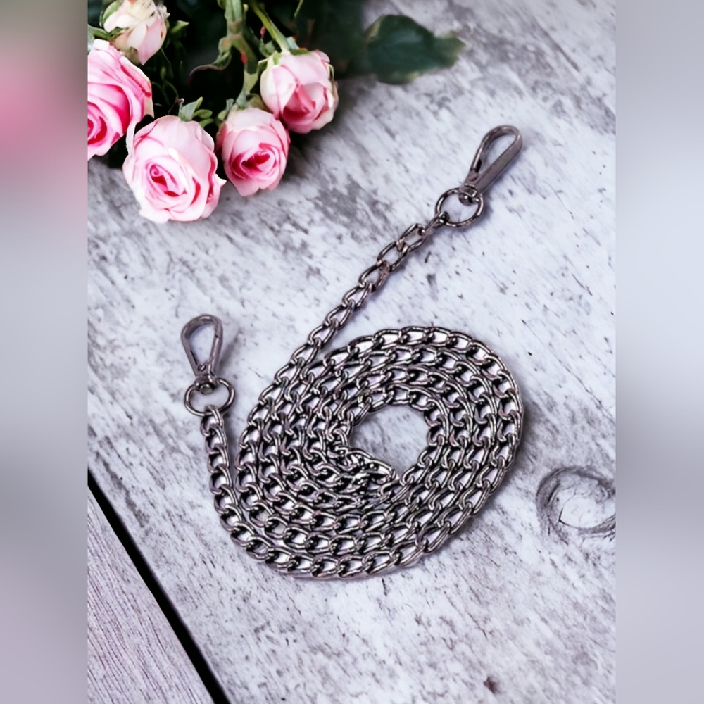 NEW Gunmetal Crossbody Chain Replacement Strap